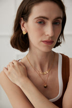 Etched Arc Necklace