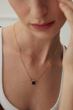 Azure Bar Pendant Necklace