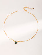 Azure Bar Pendant Necklace