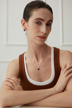 Azure Bar Pendant Necklace