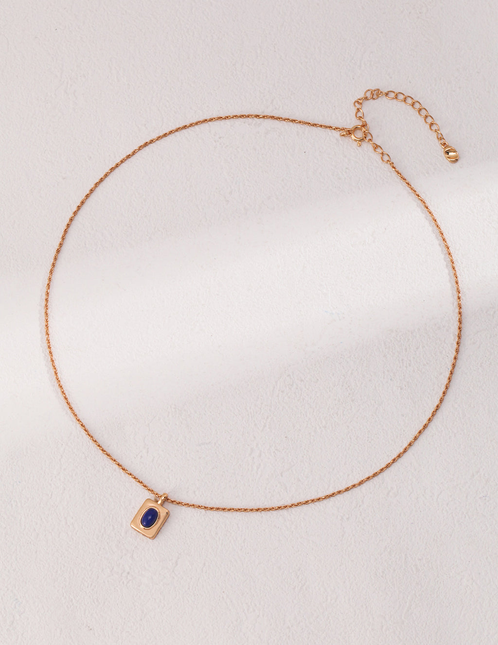 Azure Signet Pendant Necklace