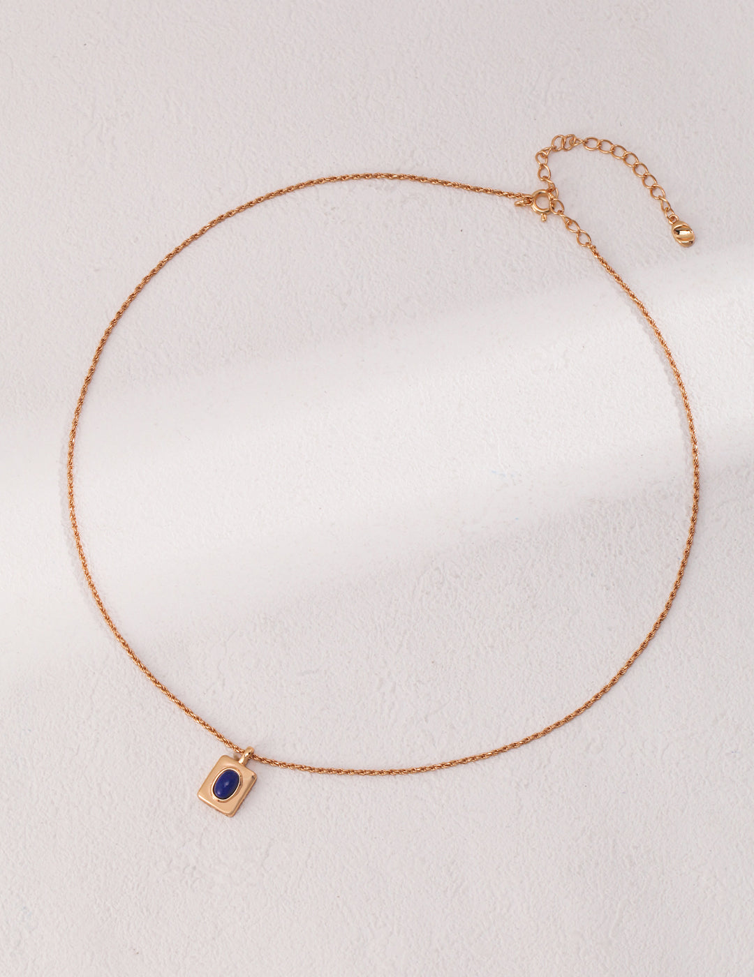 Azure Signet Pendant Necklace