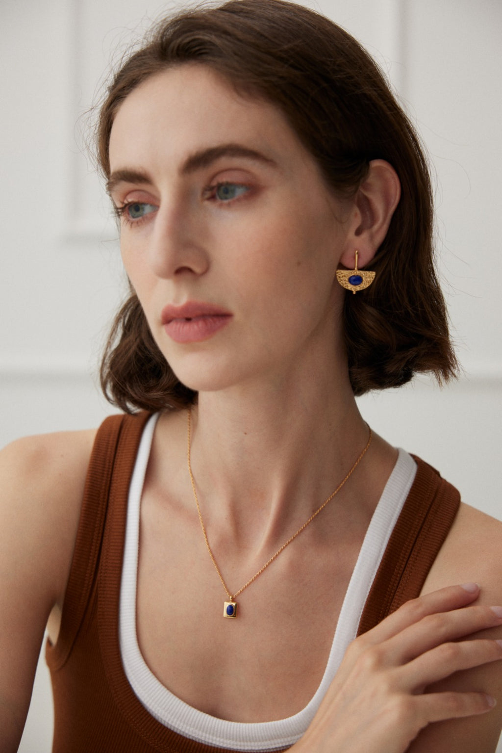 Azure Signet Pendant Necklace
