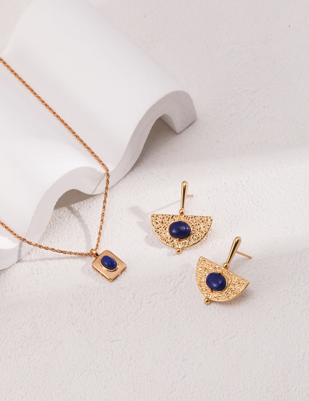 Azure Signet Pendant Necklace