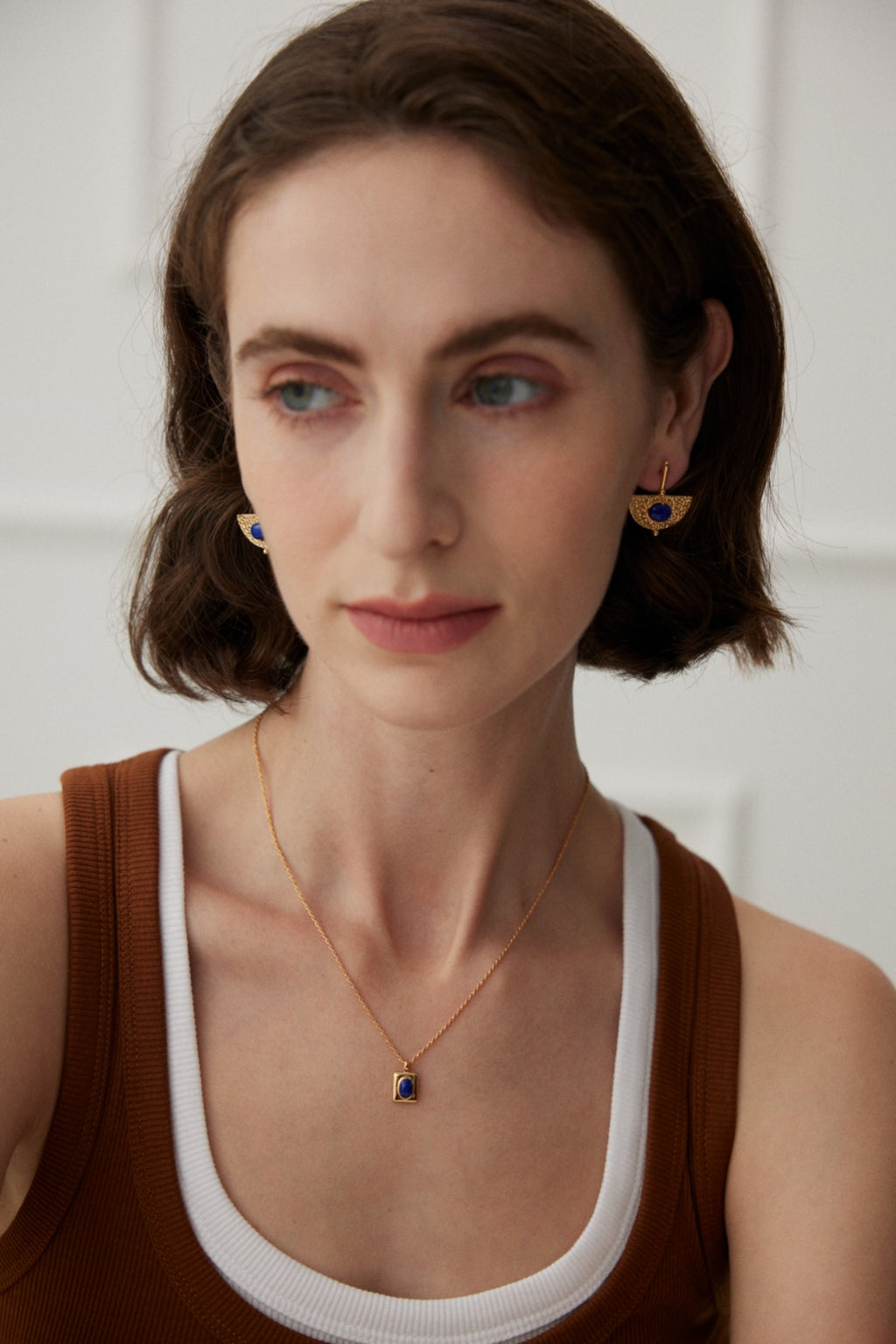 Azure Signet Pendant Necklace