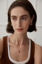 Azure Signet Pendant Necklace