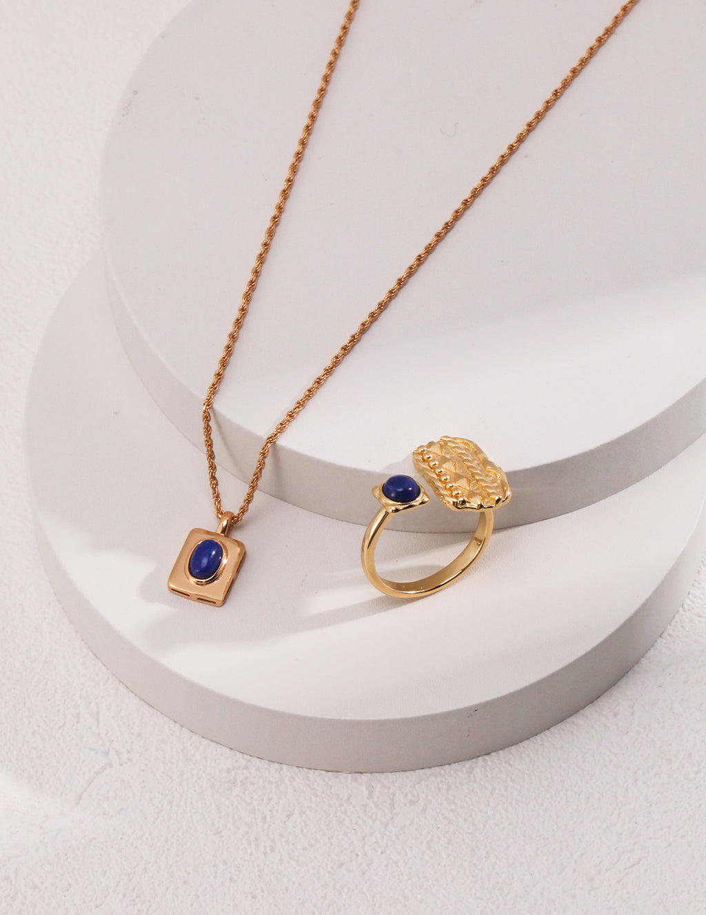 Azure Signet Pendant Necklace