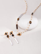 Noir Eye Pearl Necklace