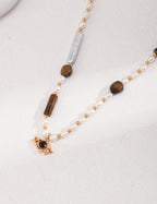 Noir Eye Pearl Necklace