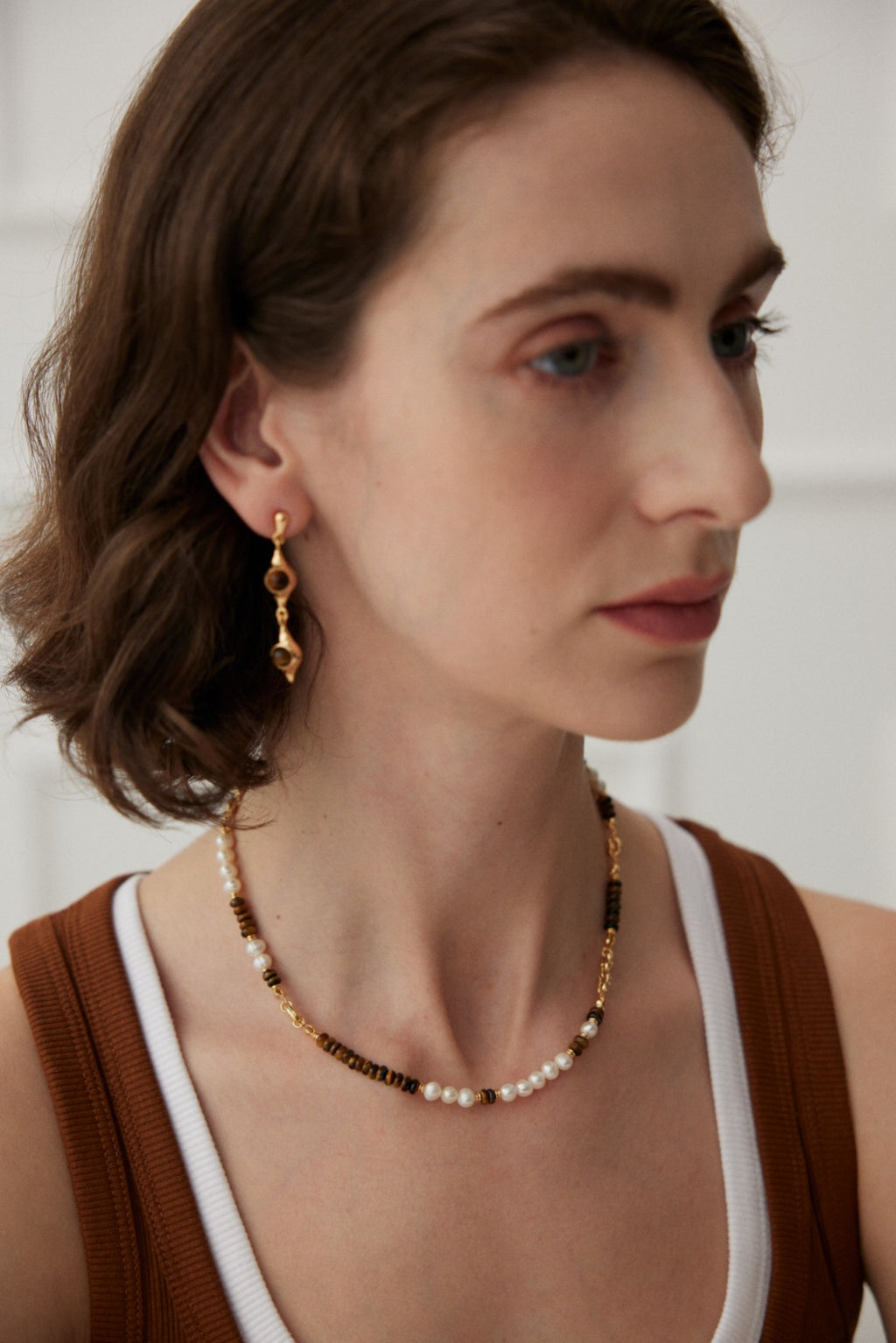 Terra Pearl Link Necklace