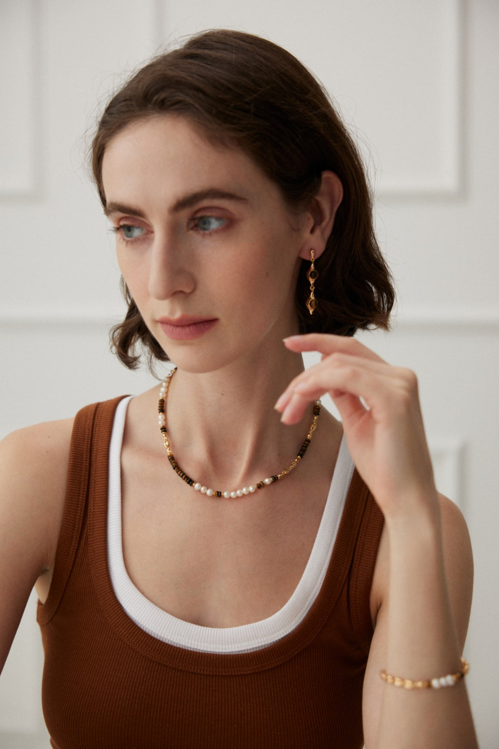 Terra Pearl Link Necklace