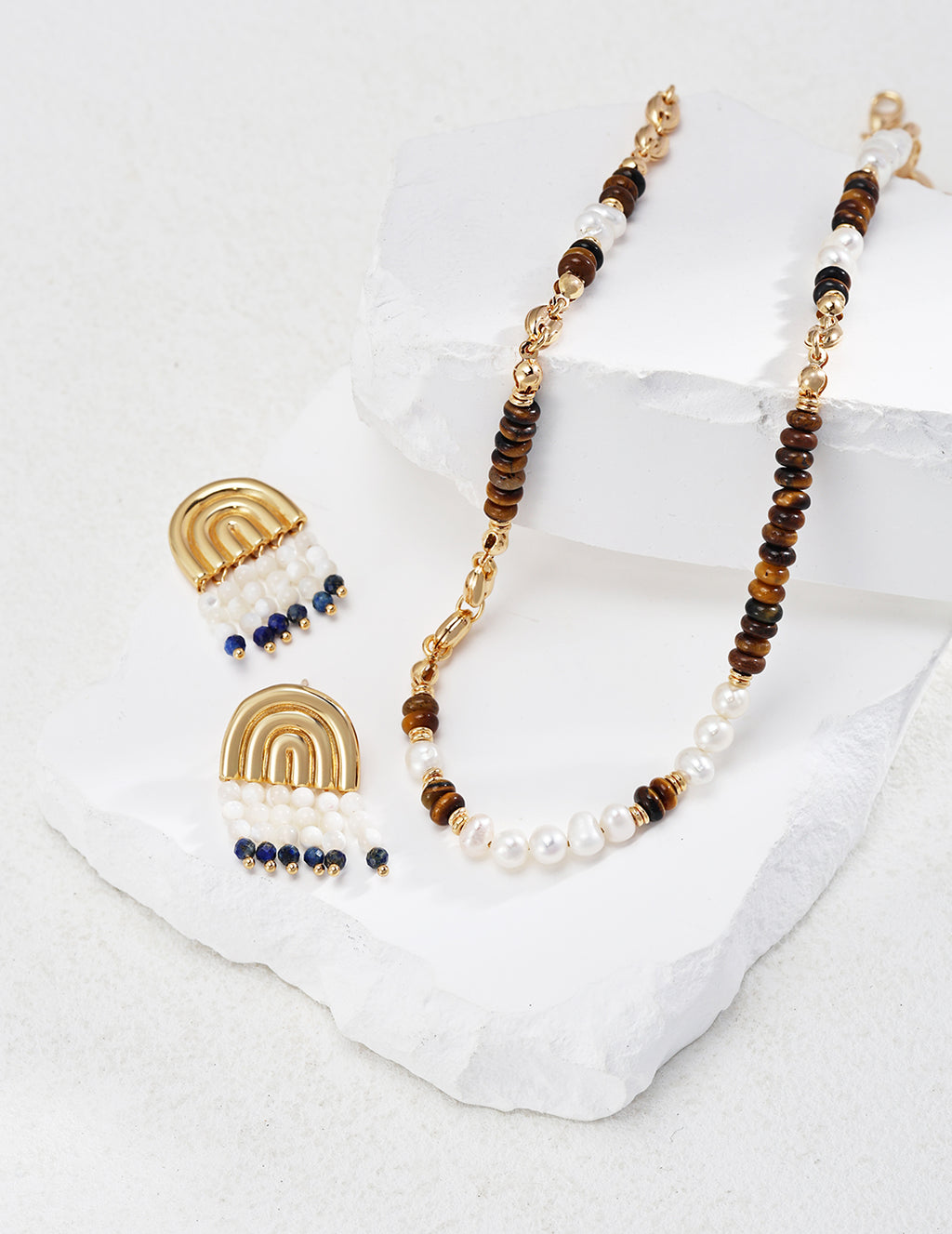 Terra Pearl Link Necklace