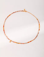 Coral Dune Beaded Necklace