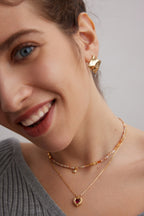 Coral Dune Beaded Necklace