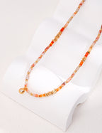 Coral Dune Beaded Necklace