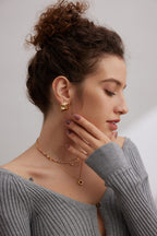 Coral Dune Beaded Necklace