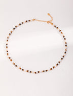 Noir Beaded Necklace