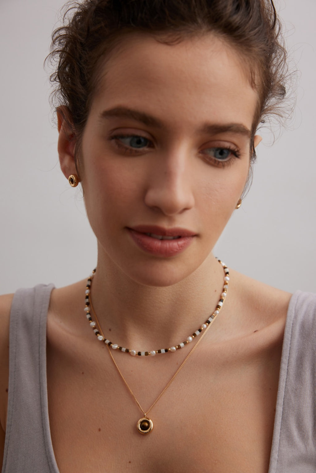 Noir Beaded Necklace