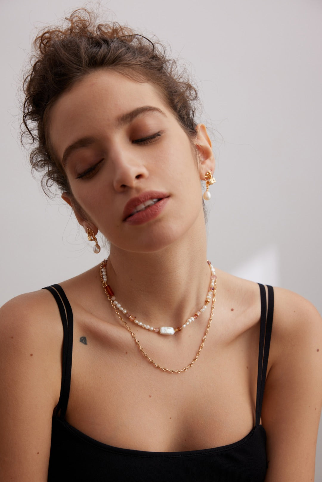 Sienna Pearl Beaded Necklace