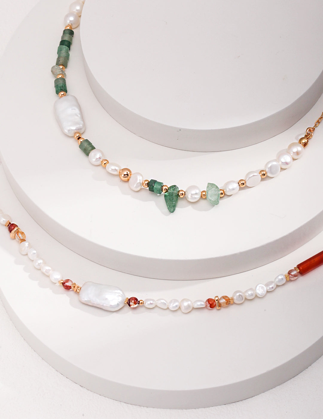 Sienna Pearl Beaded Necklace
