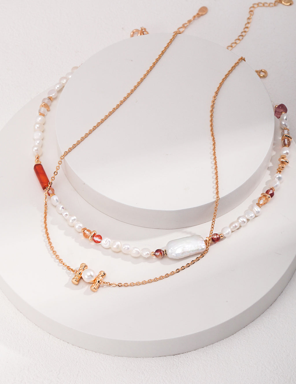 Sienna Pearl Beaded Necklace