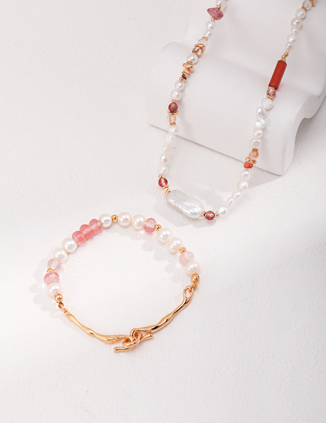 Sienna Pearl Beaded Necklace