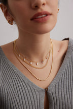 Baguette Crystal Fringe Necklace