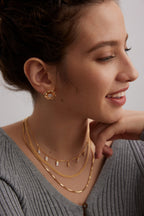 Baguette Crystal Fringe Necklace