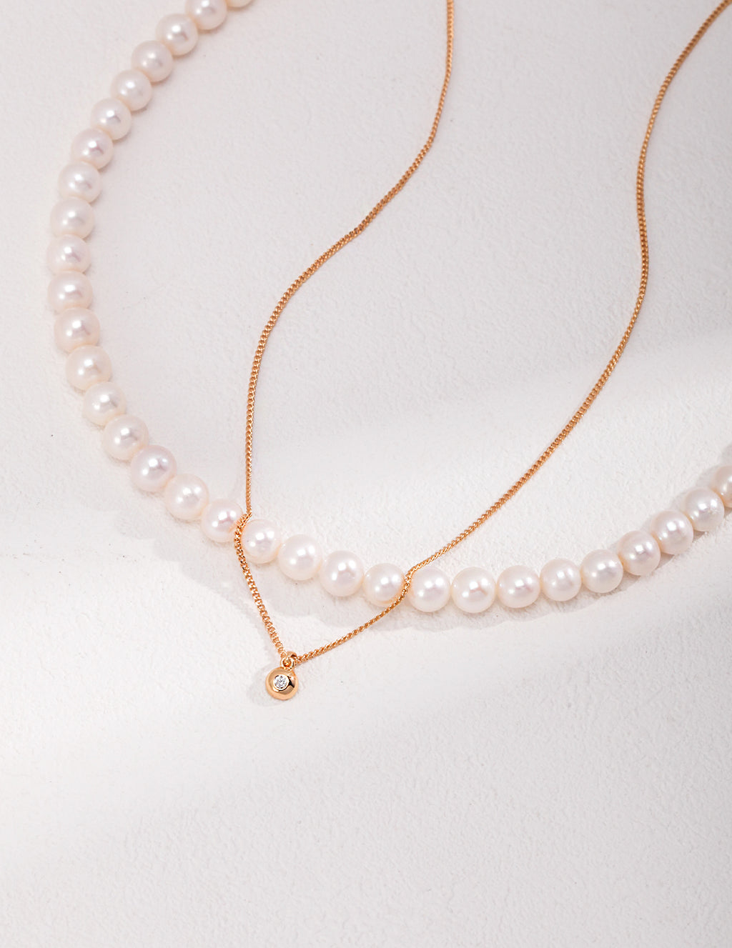 Bezel Crystal Pendant Necklace