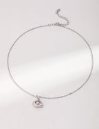 Sculpted Gold Pendant Necklace
