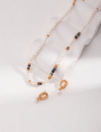Noir Pearl Collar Necklace