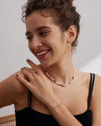 Noir Pearl Collar Necklace