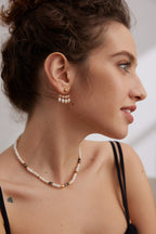 Noir Pearl Collar Necklace