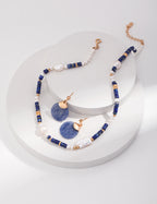 Azure Pearl Beaded Necklace