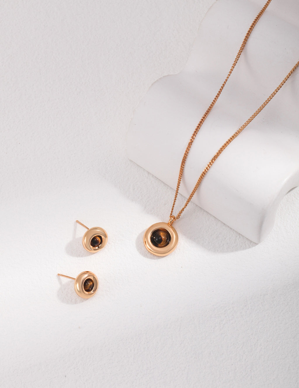 Tiger Eye Dome Necklace