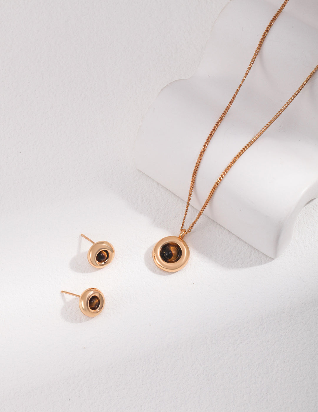 Tiger Eye Dome Necklace