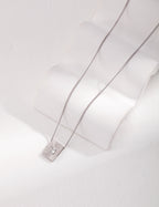 Solara Square Crystal Necklace