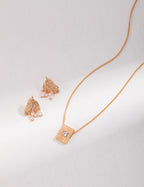 Solara Square Crystal Necklace