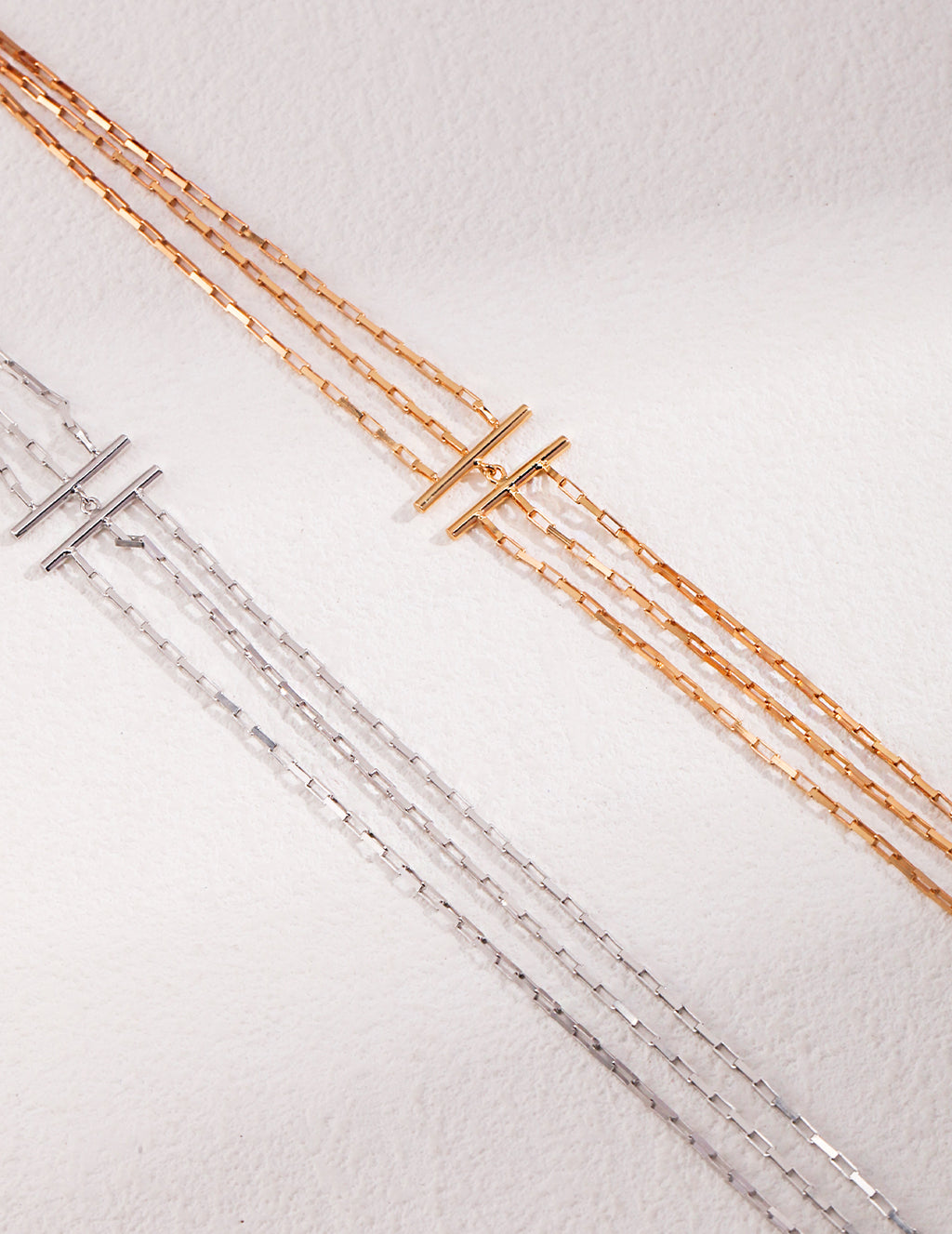 Triple Arc Layered Necklace