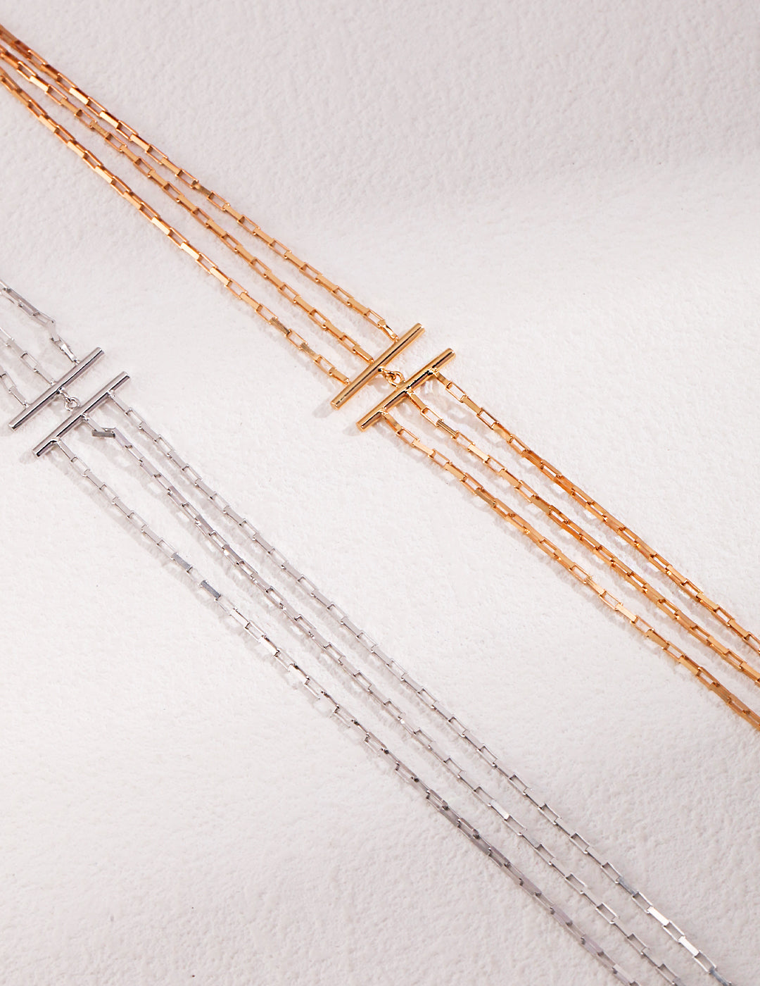 Triple Arc Layered Necklace