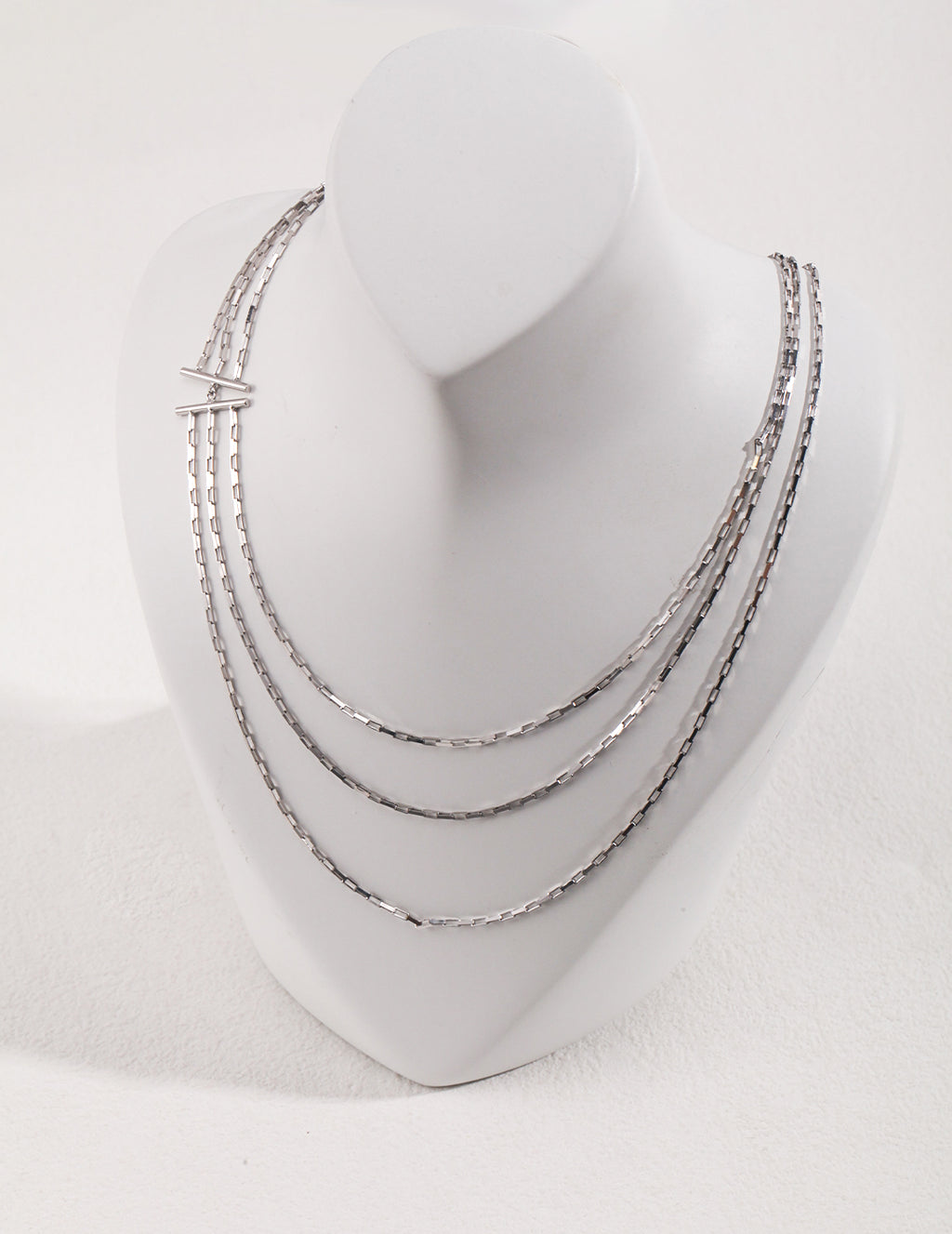 Triple Arc Layered Necklace