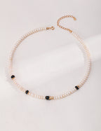 Noir Pearl Beaded Necklace