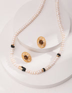Noir Pearl Beaded Necklace