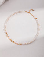 Pearl Pavé Collar Necklace