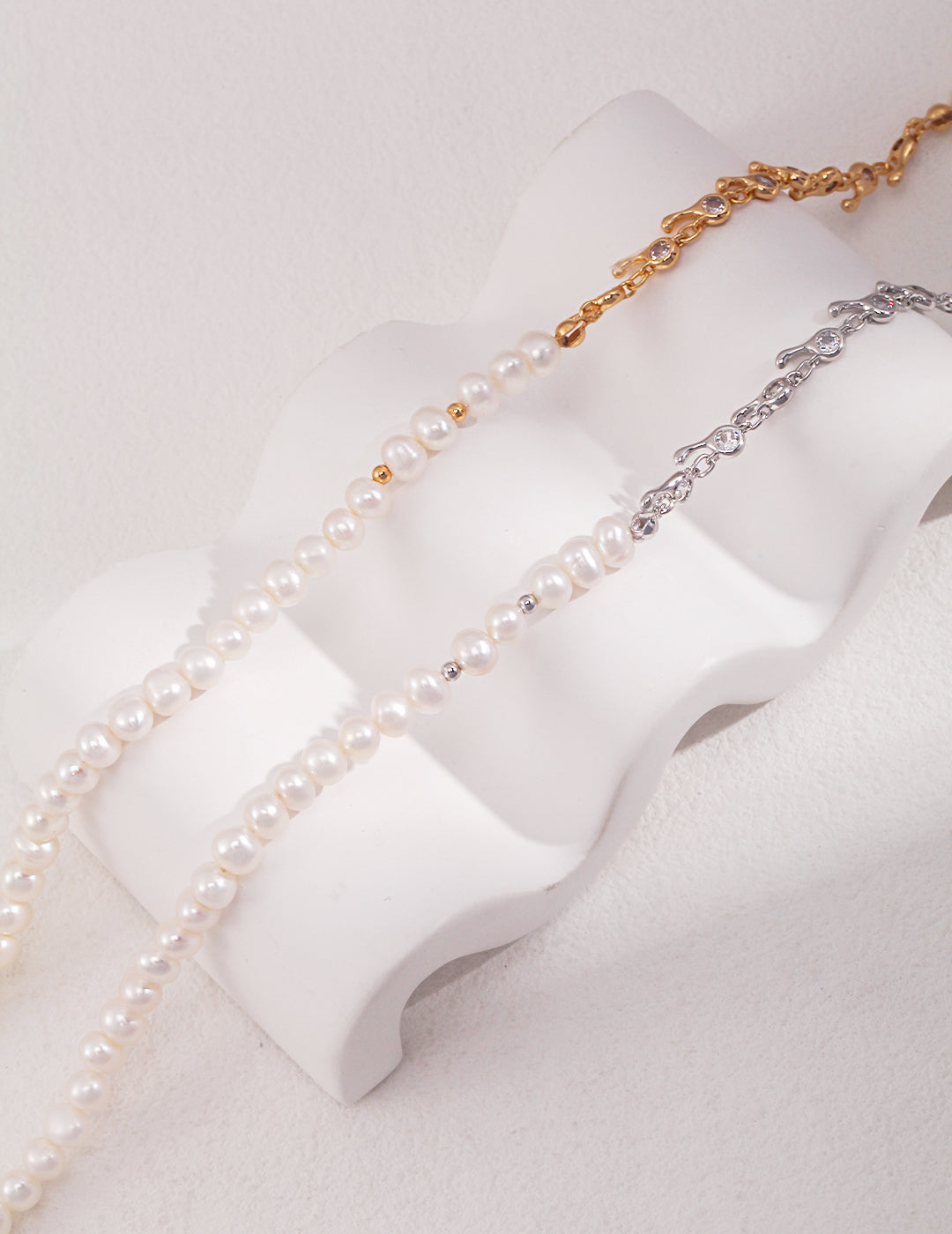 Pearl Pavé Collar Necklace