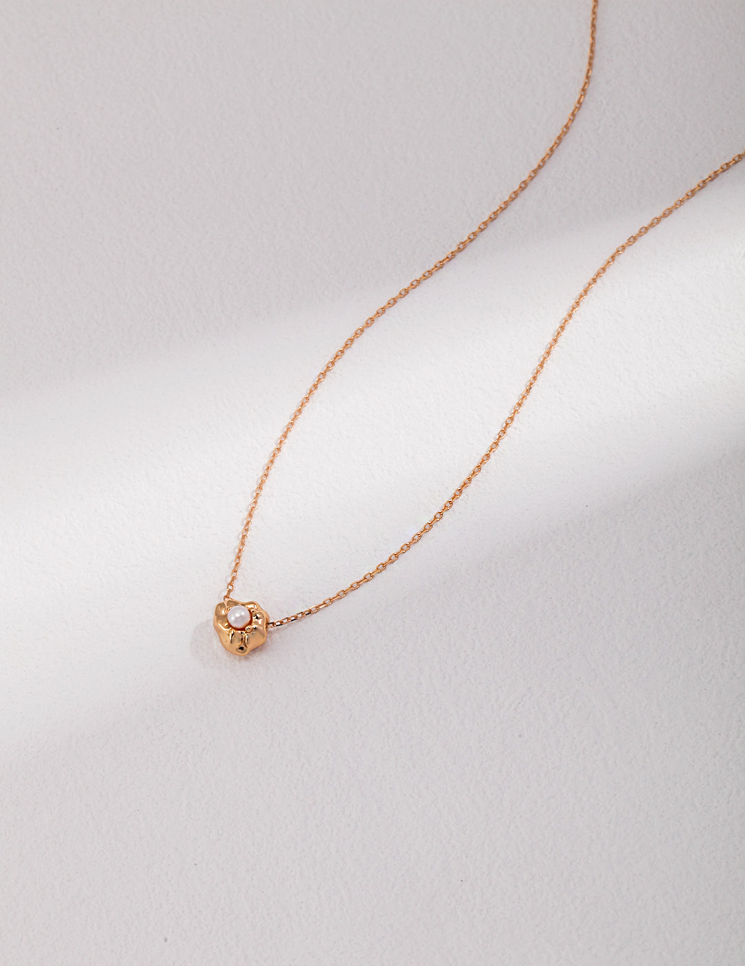 Petal Pearl Pendant Necklace Secondary image
