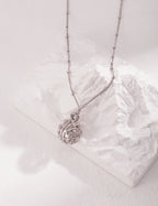 Sculpted Sphere Pendant Necklace
