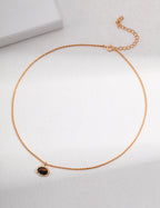 Verde Oval Pendant Necklace