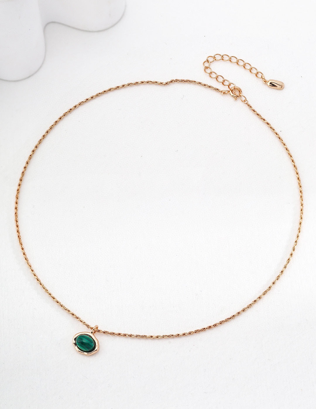 Verde Oval Pendant Necklace
