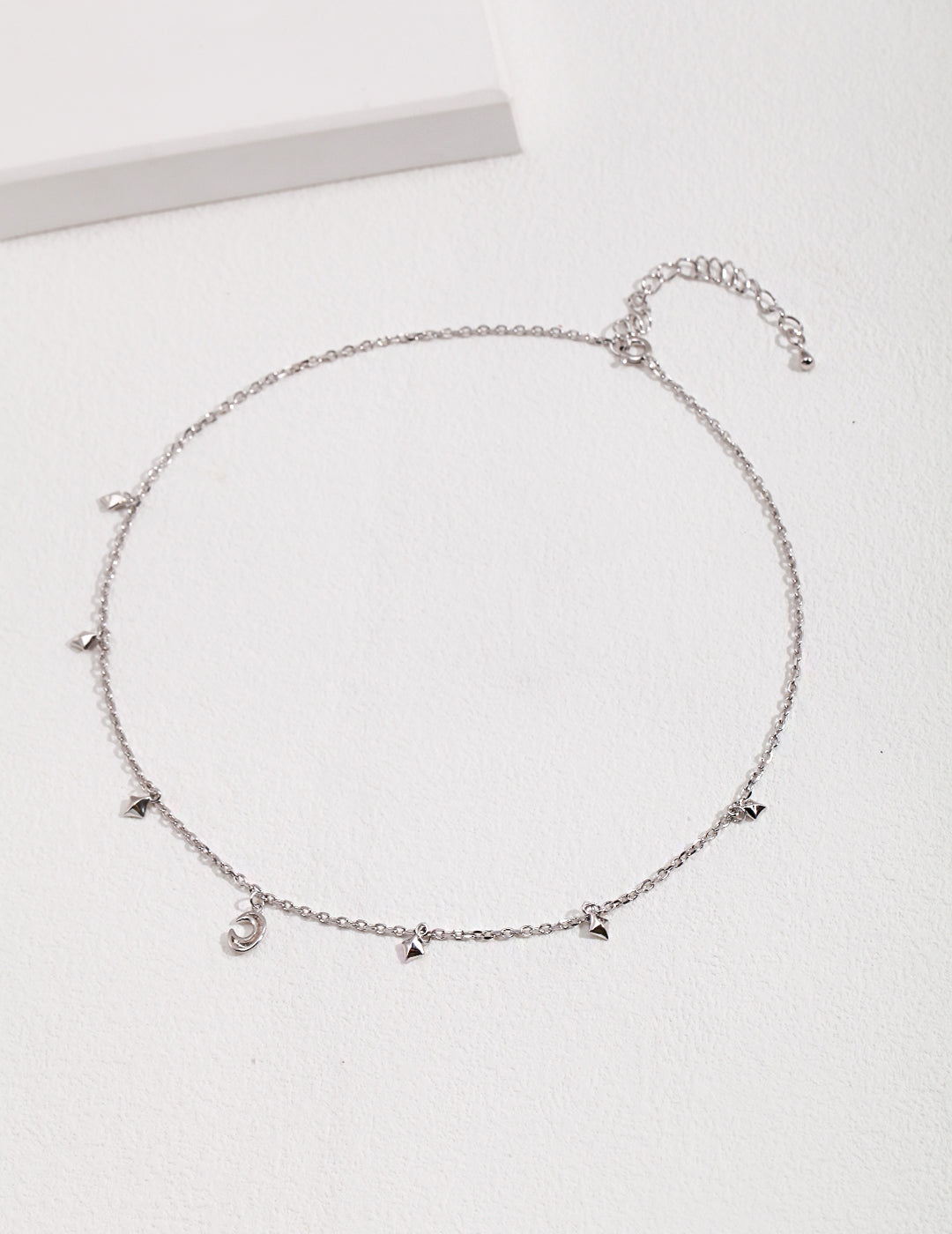 Celeste Moon Charm Necklace SILVER